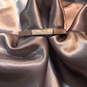 Mother of pearl. Silver. Cuff bracelet